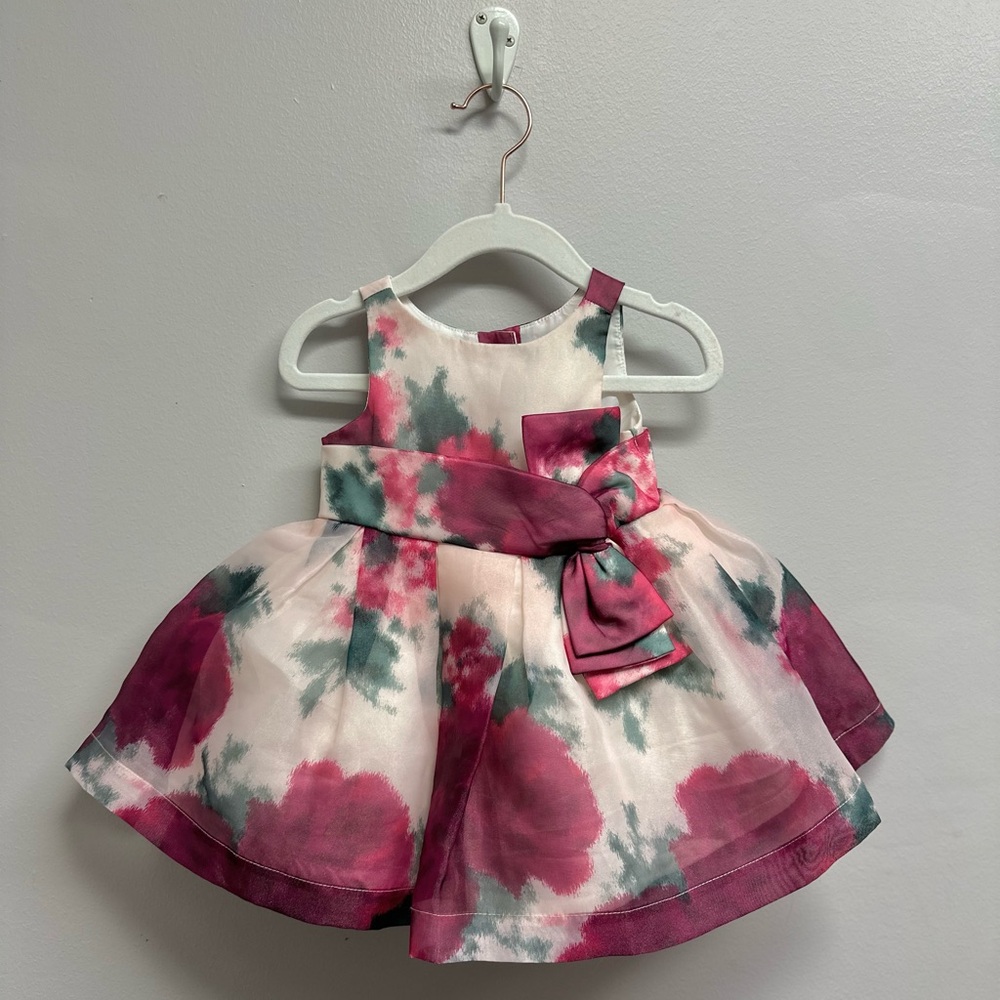 Janie and Jack Floral Organza Dress Size 3 / 6 M